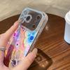 Sparkling Rhinestone Floral IMD Pattern Soft Case For iPhone 17 Pro Max 16 15 14 13 Vibrant Floral Design Shockproof Funda Cover