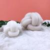 New Cross Knot Candle Silicone Mold 3D Twine Spherical Candle Making Supplies Diy Handmade Soap Plaster Epoxy Casting Tool