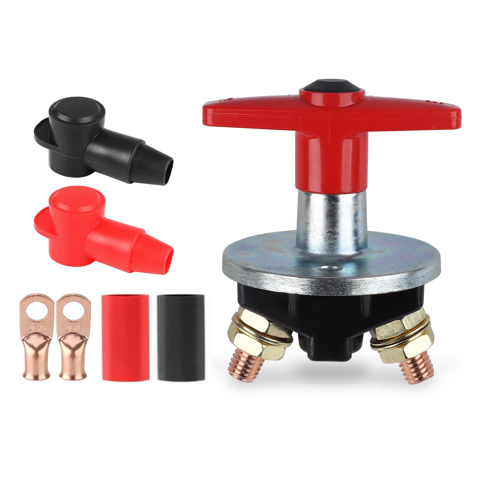 

300A Truck Car Battery Power Switch, Fixed Key Disconnect Isolator Circuit Breaker Main Switch Master Cut Off Kill Switch Key