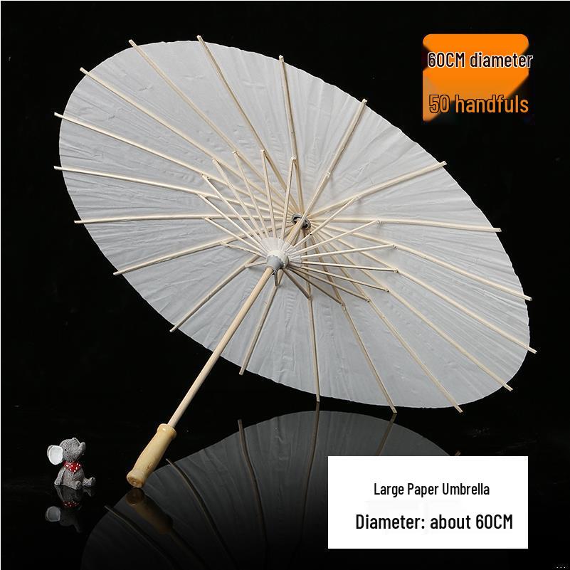 Handmade Children's Oil Paper Umbrella - Chinese Intangible Cultural Heritage, Small Flower Pattern, Ancient Style, Graffiti Material
