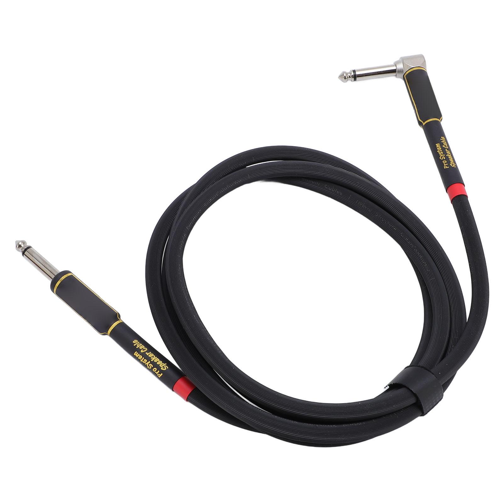 

Гитарный кабель 6,6 фута 1/4 дюйма Двойное экранирование Прямоугольный к прямому Инструментальный шнур для динамика