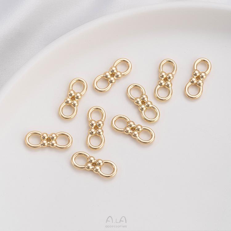 14K Gold-Filled Figure 8 Clasp for DIY Jewelry Making - Necklace & Bracelet Connector Component
