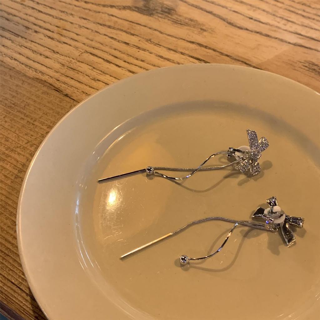 Retro Tassel Long Dangle Earrings - 925 Silver Needle, Light Luxury Fashion Jewelry for Women.