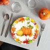 Thanksgiving Paper Plates Fall Party Plates Maple Leaves Pumpkin Decor Fall Tableware Autumn Leaves Party Tableware Set