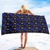 Snowman Microfiber Sand Free Beach Towel,Large Super Absorbent Lightweight Towel for Travel Pool Swimming Bath Christmas Xmas
