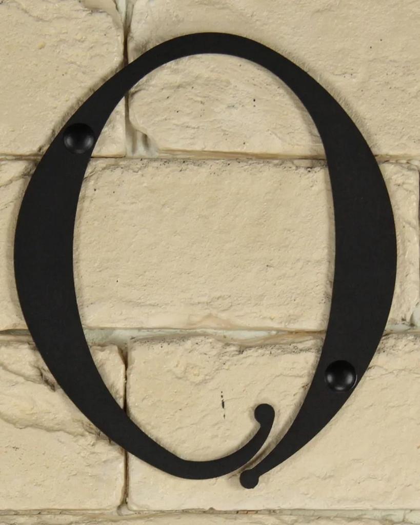 Metal Number Zero 170x145mm Black for Door Apartment House Address Sign