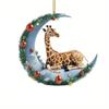 2D Cute And Adorable  Pendant Cross Border Acrylic Flat Car Rearview Mirror Pendant Home Decoration Pendant