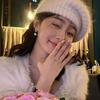 Japanese and Korean Style Fashion Snowflake Pearl Earrings Women's Personality Light Luxury Style Diamond Fringed Earrings S Silver Needle Ear Jewelry