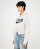 Physical Department [Women'S] Crop Startail Zip-Up Hoodie_Oatmeal
