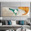 Nordic Light Abstract Geometric Feather Canvas Painting Posters and Prints Wall Art Pictures Living Room Home Decor No Frame