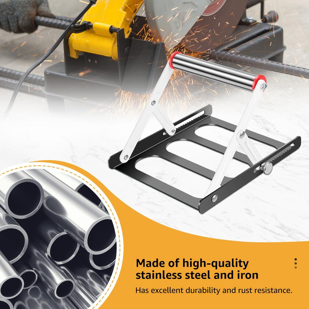 2pcs Cutting Machine Support Frame Foldable Table Saw Support Stand 55-135mm Height Adjustable Cutting Machine Material Holder