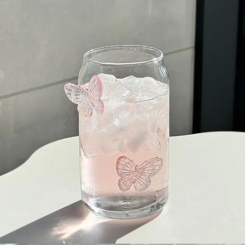 

Бокообразный стакан, стакан для воды, высококачественный холодный напиток для дома, симпатичные стаканчики для сока, молока, кофе, стеклянная посуда 401-500ml