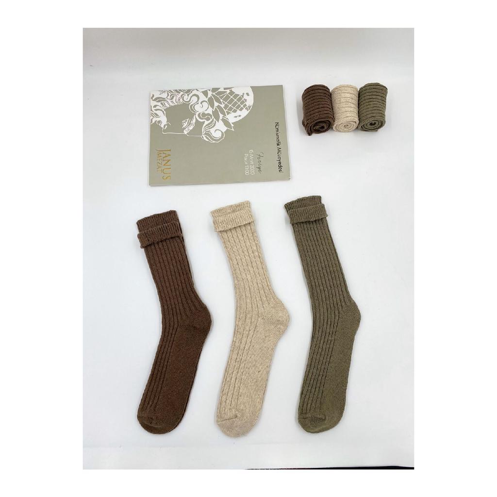 3 ' Special Alpaca Wool Derby Unisex Boot Socks