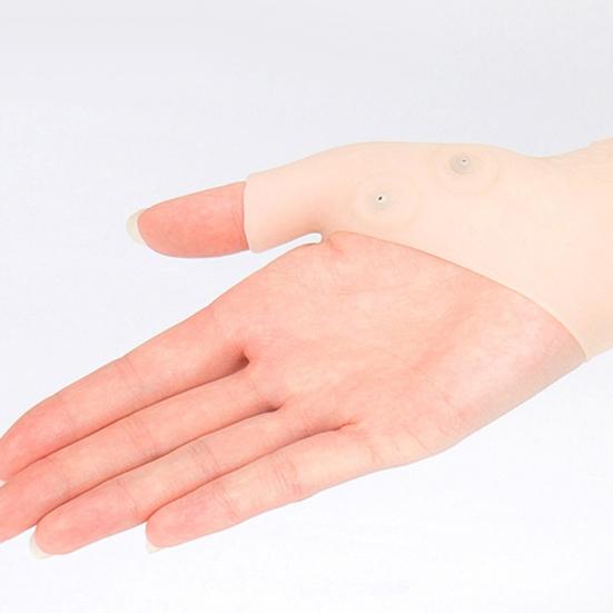 1Pc Silicone Gel Magnetic Therapy Wrist Thumb Support Glove Arthritis Corrector