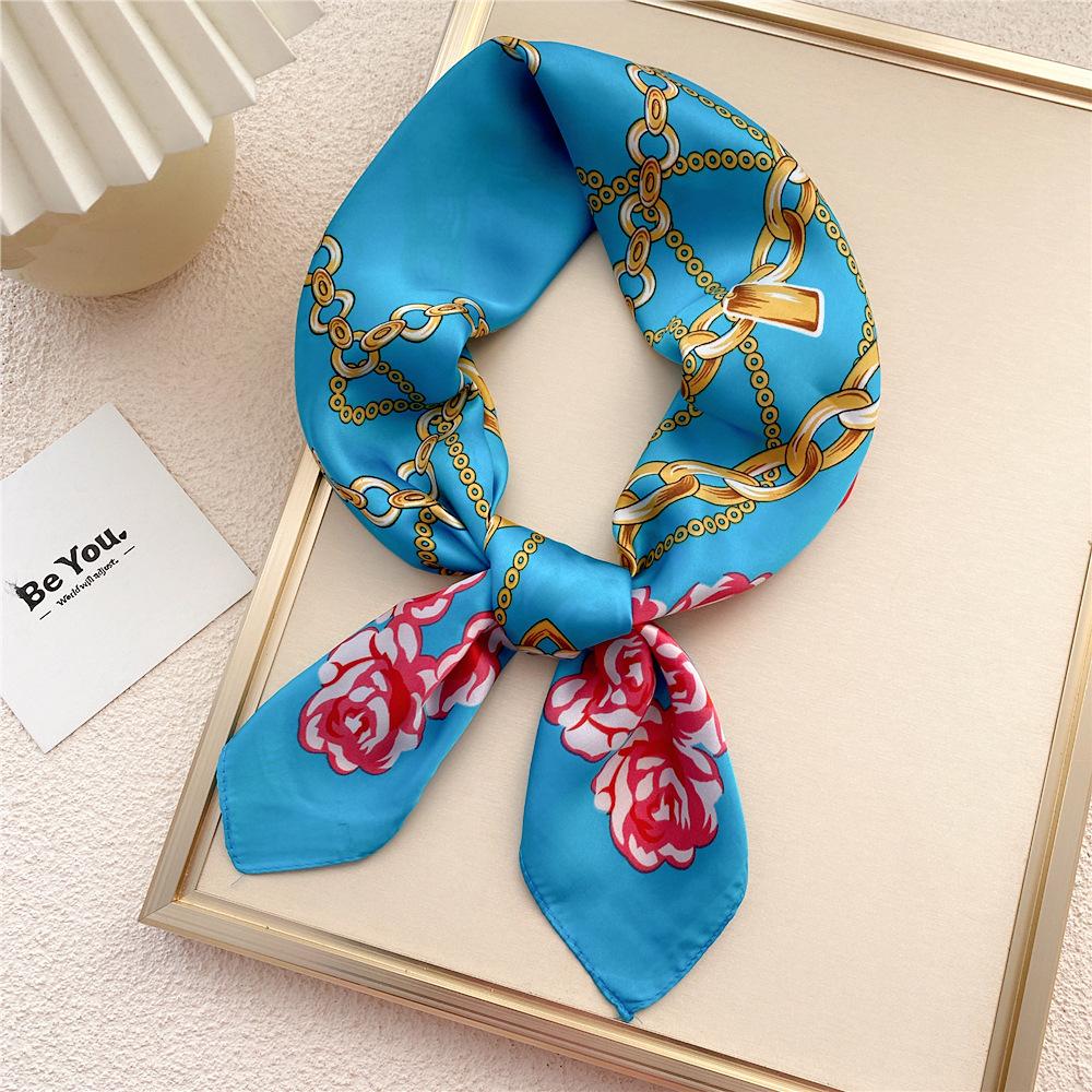 Decorație de modă Esarfă Bentita de păr Cravată Păr 70 Eșarfă pătrată mică Eșarfă de mătase Primăvară și toamnă femei Versatil Eșarfă mică Eșarfă profesională