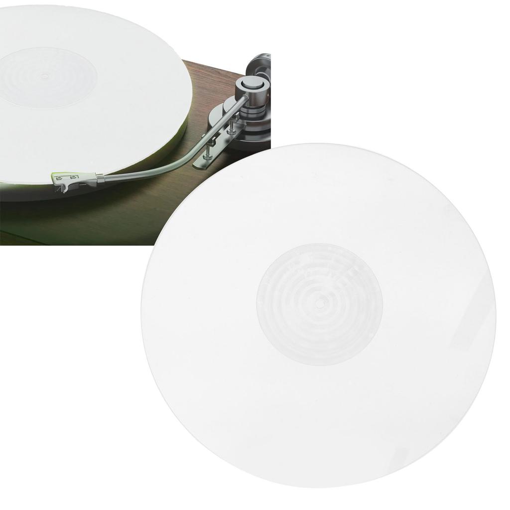 Record Turntable Pad Anti Static Acrylic Improve Sound Quality Professional Turntable Slipmat for 12 Inch Record