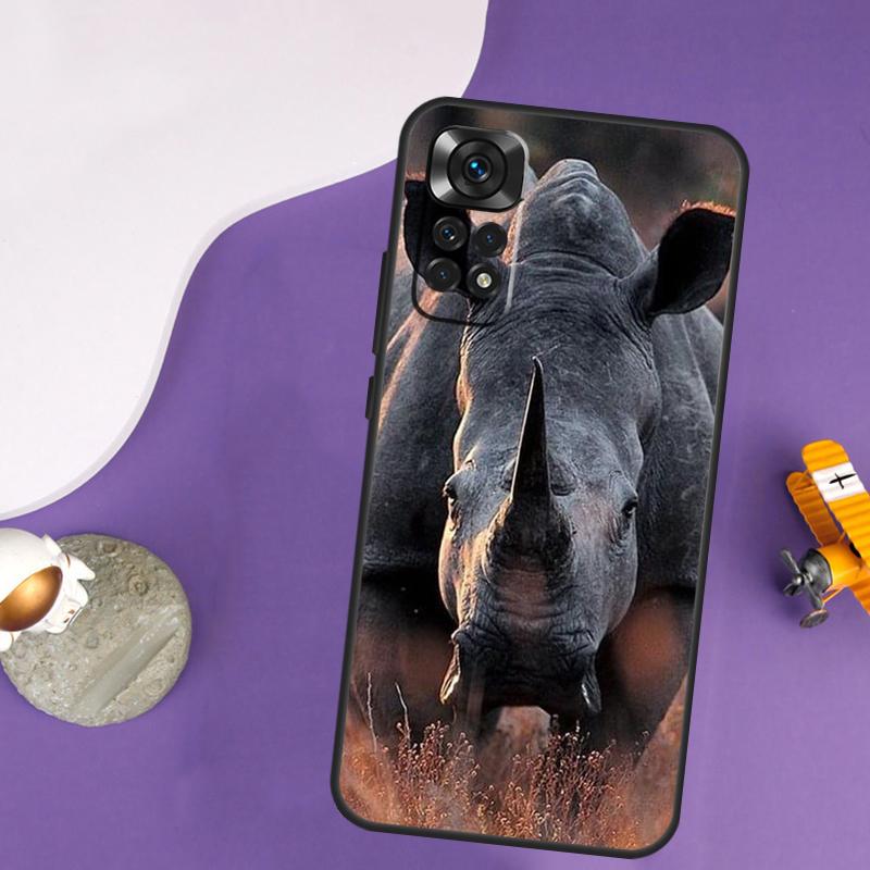 Animal Rhino Case For Xiaomi Redmi Note 13 Pro 14 12 9 10 11 Pro 10S 11S 12S Redmi 14C 13C 10C 12C Cover