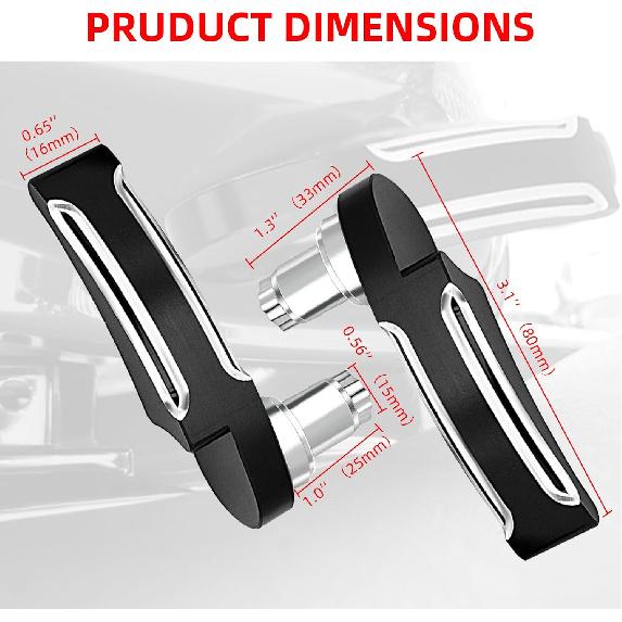 Amazicha Black Saddlebag Lid Lifters Saddle Bag Latch Kit Fit for Harley Davidson Touring Street Glide, Road King, Road Glide, Electra Glide, Ultra