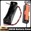 10PCS Single Slots 18650 Battery Case Holder With Wire Bundle DIY Batteries Storage Boxes 18650 1 Bay Cell Battery Holder