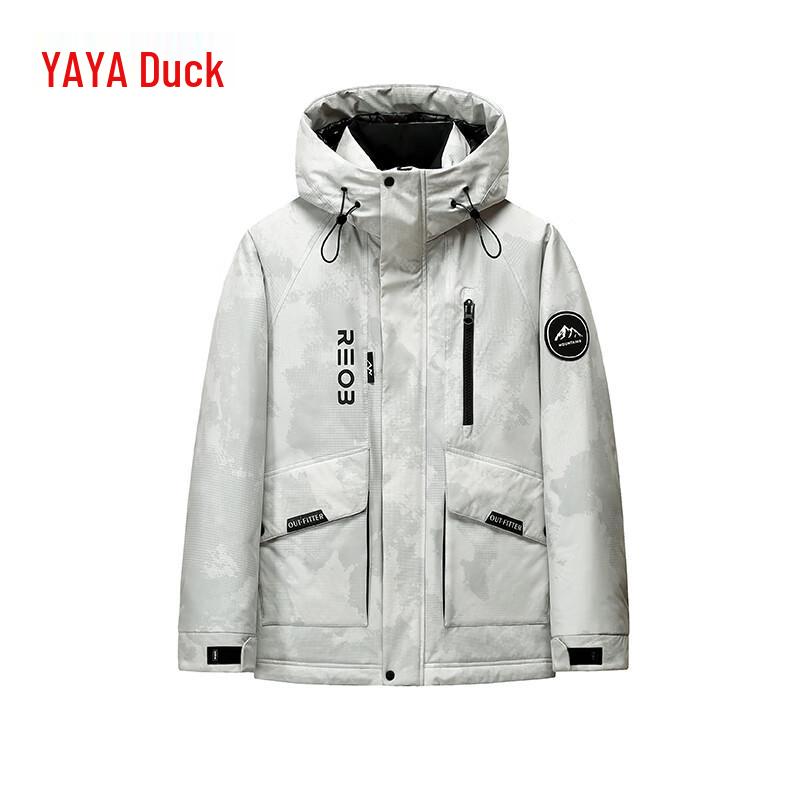 YAYA Men's Hooded Duck Down Winter Jacket