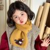 Red Christmas New  Scarf For Children Student Winter Cute Cartoon Warm Thickened Knitted Scarves Girls Boys Scarf New Gift