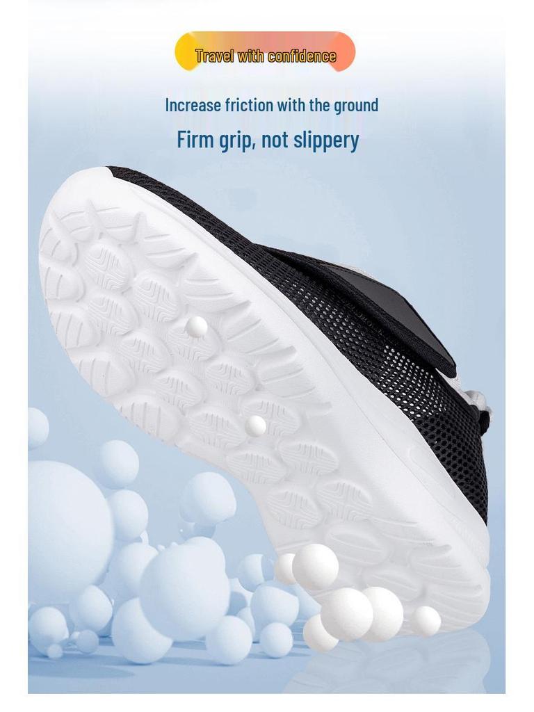 Summer Breathable Shoes for Elderly with Swollen Feet and Hallux Valgus