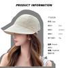 Hat Women'S Spring Summer Uv Protection Sun Hat Big Brim Face Cover Quick Drying Peaked Hat Cycling Sun Protection Sun Hat