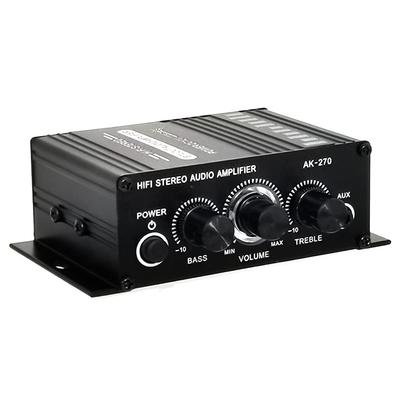 Xsdjasd 270 12V Mini HIFI Leistungsverstärker Audio Heim Auto Heimkino Verstärker Verstärker AUX Eingang -270 2-Kanal USB/SD