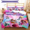 3pcs Super Kitties Adventures1 Design Cover Set - HD Printed Bedding with 1 Cover and 2 Pillowcases - Perfect for Home and Dorm Decor