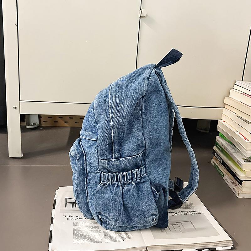 Denim Ryggsekk Dame Ryggsekk Student Skolesekk