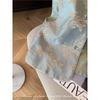 2025 New High-end Temperament Blue Butterfly Embroidered Vest Women's Disc Buckle Sleeveless Vest