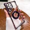 Suitable for Samsung S25ultra Electroplated Four corner Airbag Magnetic Suction Mobile Phone Case S24 Comes with Lens Film A56 Protective Case