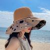 Sunscreen fisherman vinyl sun hat children summer UV protection sunshade sunscreen fashion foreign style face cover show small face
