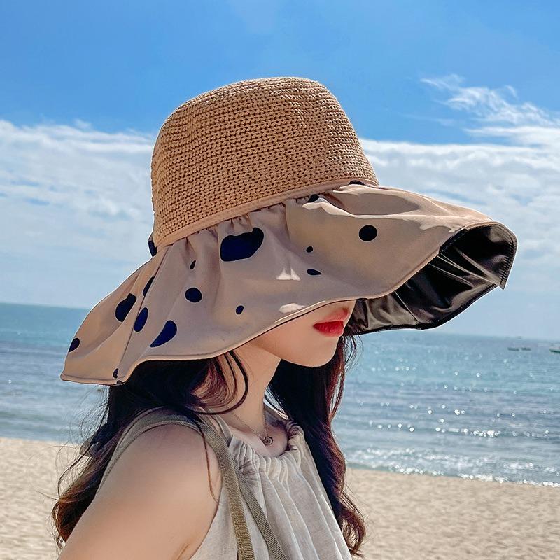 

Sunscreen fisherman vinyl sun hat children summer UV protection sunshade sunscreen fashion foreign style face cover show small face One size fits all (54-58cm) хаки