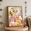 Disney Oil Painting Minnie Mouse and Chip 'n Dale Macaron Dessert Art Handmade Diy Painting Home Decoration Gift
