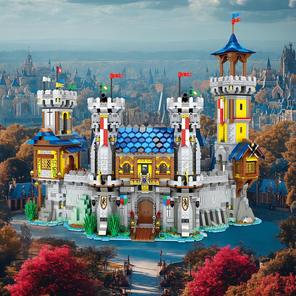 High-Quality 2722Pcs High-Quality Medieval High-Quality Castle High-Quality Building High-Quality Kits High-Quality Creative High-Quality 3 In