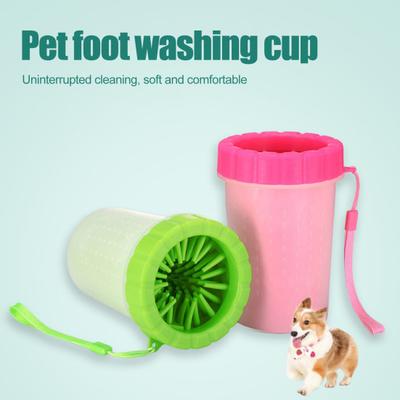 Dog Paw Cleaner Cup Portable Dog Paw Cleaning Tool Silicone Paw Cleaner with Soft Bristles