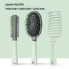 Large Curved Hairbrush with Airbag, Scalp Massage, Men's Fluffy Comb, Curling and Styling Vent Brush.
