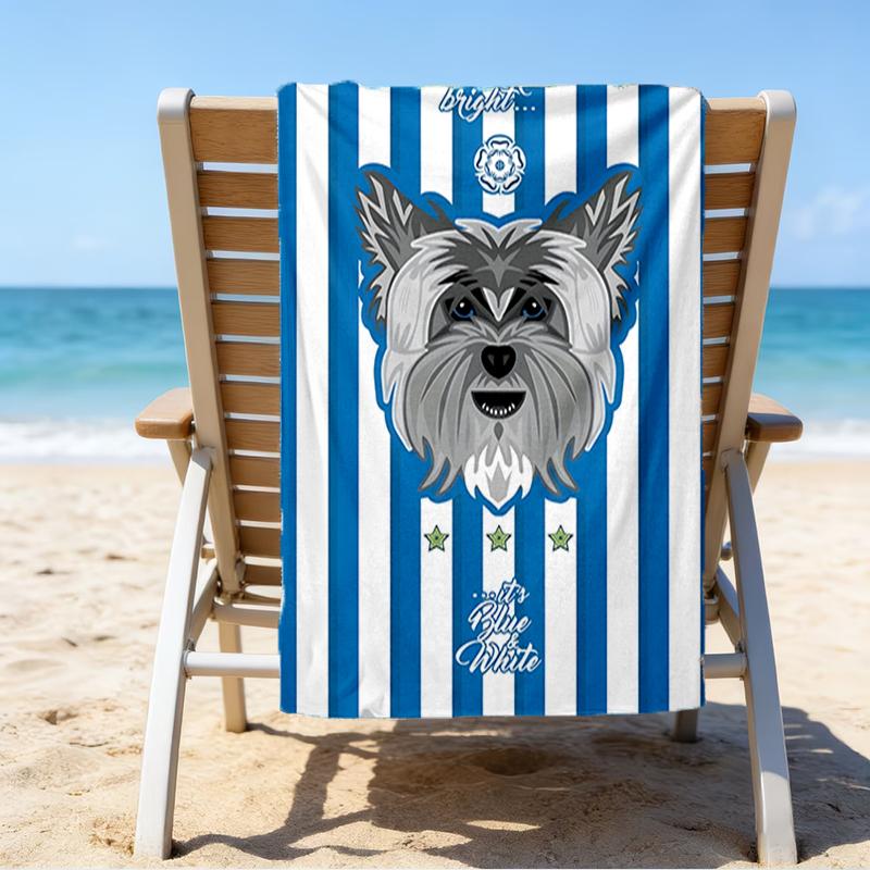 Hudders-field Football Spirit Beach Towel - Soft, Absorbent Microfiber, Lightweight, Ideal for The Beach, Parties, Travel, Camping fan gifts