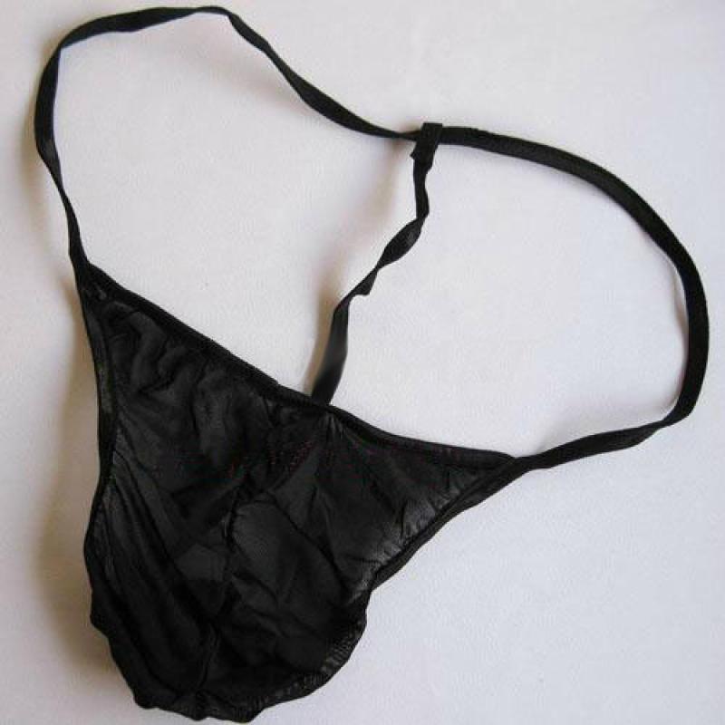 Comfortable Men G-string Underwear Sheer Briefs Underpants Thongs Bikini