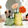 Cartoon Frog Flower Container Cute Frog Succulent Pot Small Frog Planter Ornament for Indoor Plants