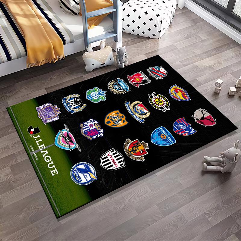 Japanese J-League Football Club Logos Non-slip Rug Suitable for Living Room and Bedroom Sofas