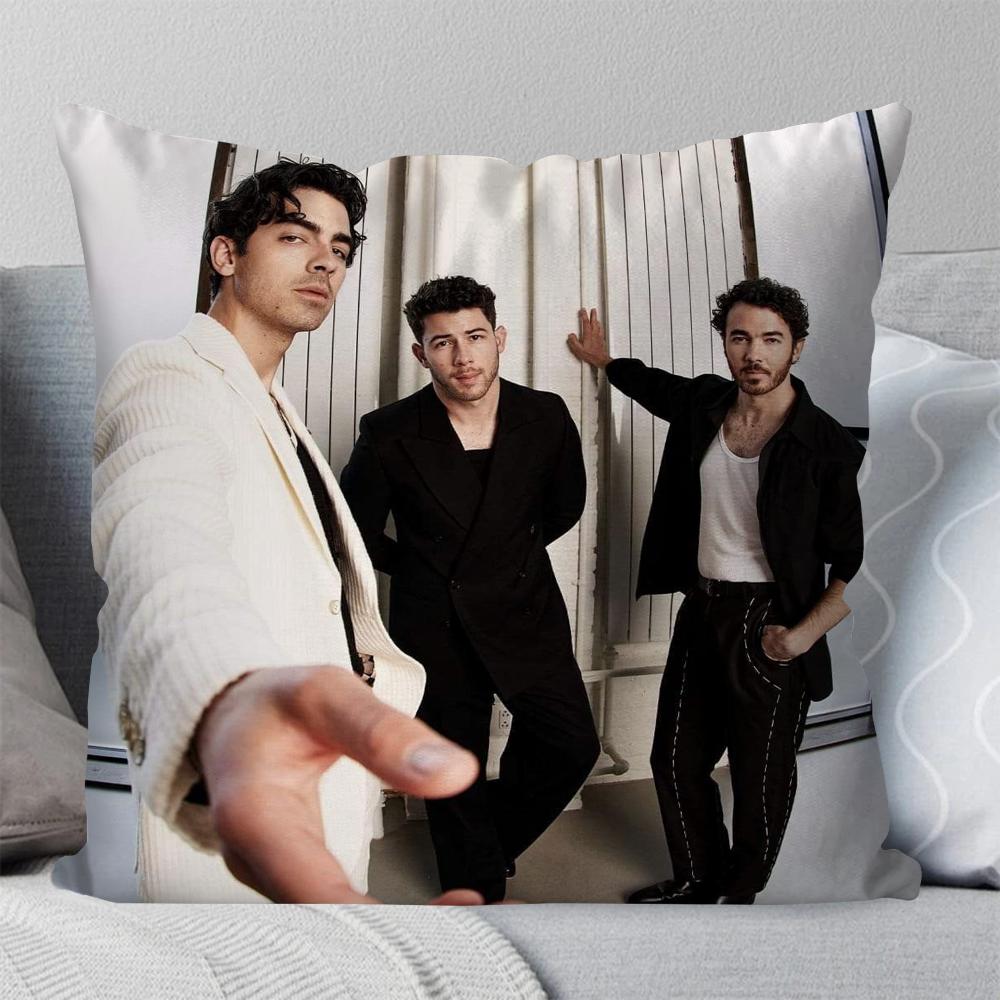 Band J-JONAS B-BROTHERS Kuddfodral Fyrkantig Kudde Sovrum Soffa Fritidskomfort Kuddar Bil Vardagsrum Heminredning 40X40