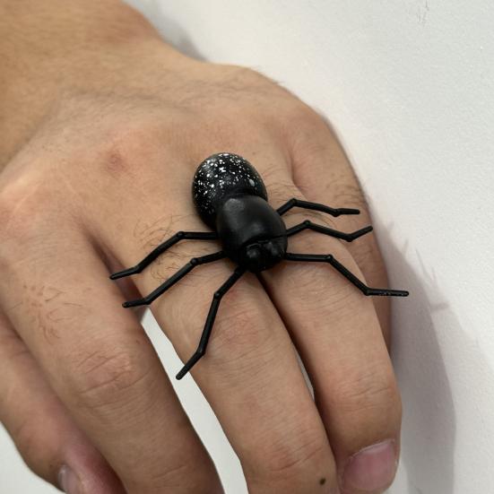 Realistic 3D Spider Fridge Magnet with Flexible Legs Strong Adhesive Bendable Legs Halloween Prop Fun Spider Prank Decoration