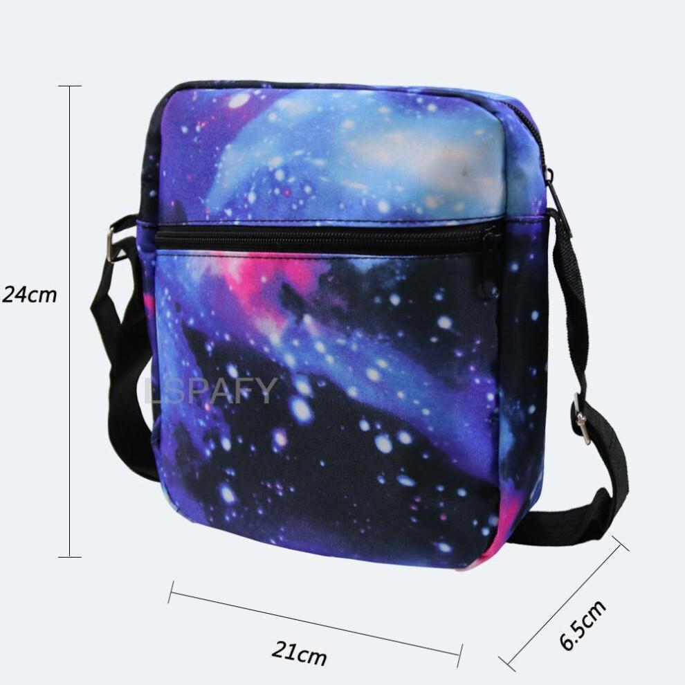 Ensemble 3 Pièces Sac à Dos Fan de Football Man City Unisexe Adolescent Étudiant Sac à Bandoulière d'École