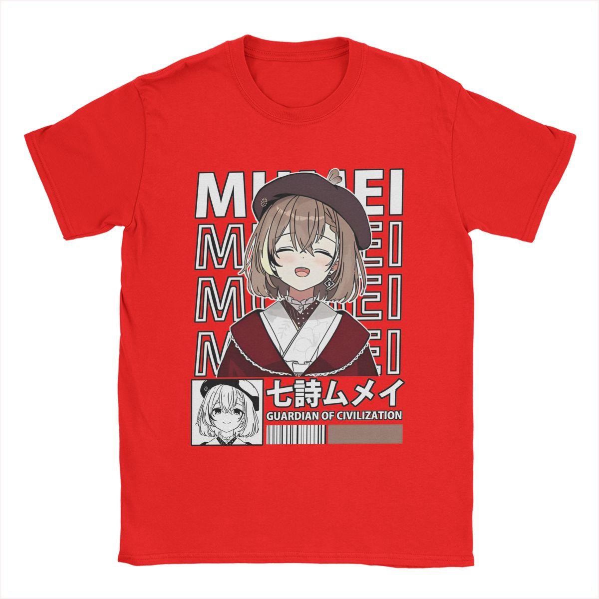 

Summer Men Women s FuwaMoco Nanashi Mumei Kimono Shirt Merch Pure Cotton Tops T-shirt Casual Tee Shirt S