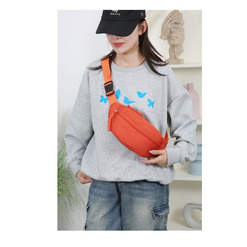 1/2pcs Outdoor Sports Waist Bag Nylon Material Couple Chest Bag Commuting Travel Crossbody Shoulder Bag Suitable for Daily Use