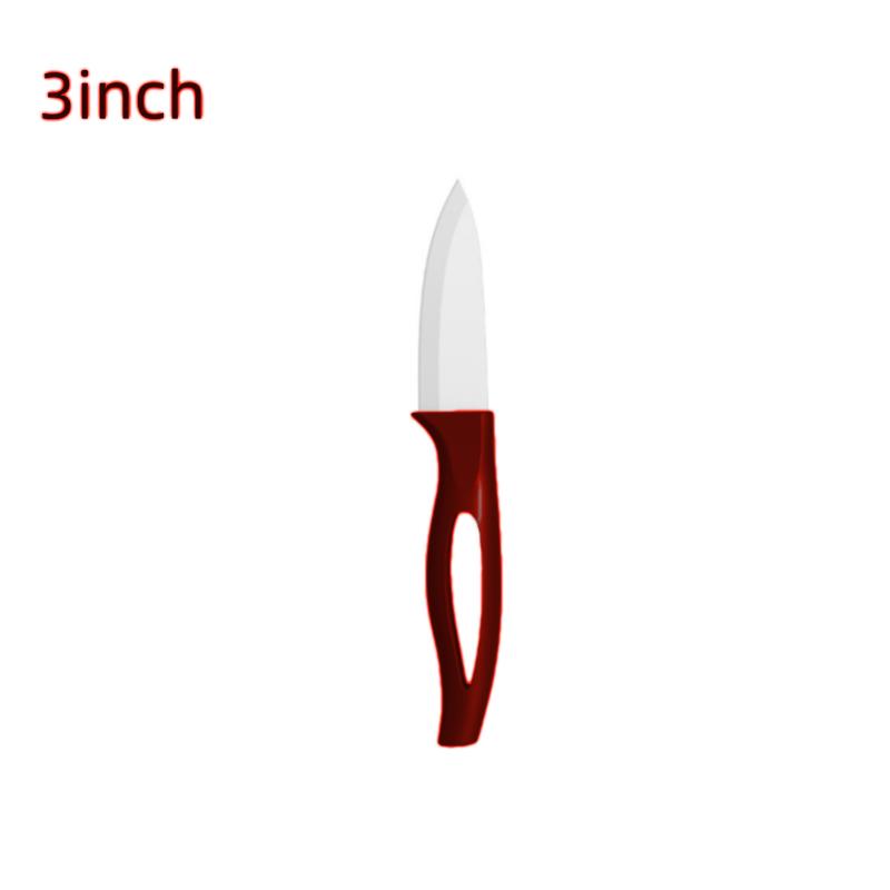Ceramic Fruit Knife for Kitchen 3 4 5 6 Inch Chef Knife with Sheath Utility Slicing Cooking Tool for Vegetable Rustproof Zirconig