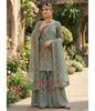 Damen Bollywood Party Wear Schwerer Sharara Salwar Anzug Indischer Bollywood Salwar Kameez