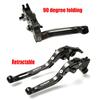 XIAXIA For NMAX 155 NMAX 125 2025 Adjustable Folding Scooter Brake Clutch Lever Handle nmax155 nmax125 2020-2025 Motorcycle Accessories (Titanium)